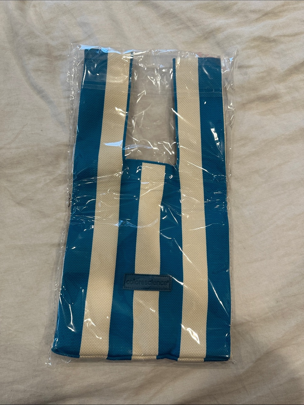 Striped colorescience tote